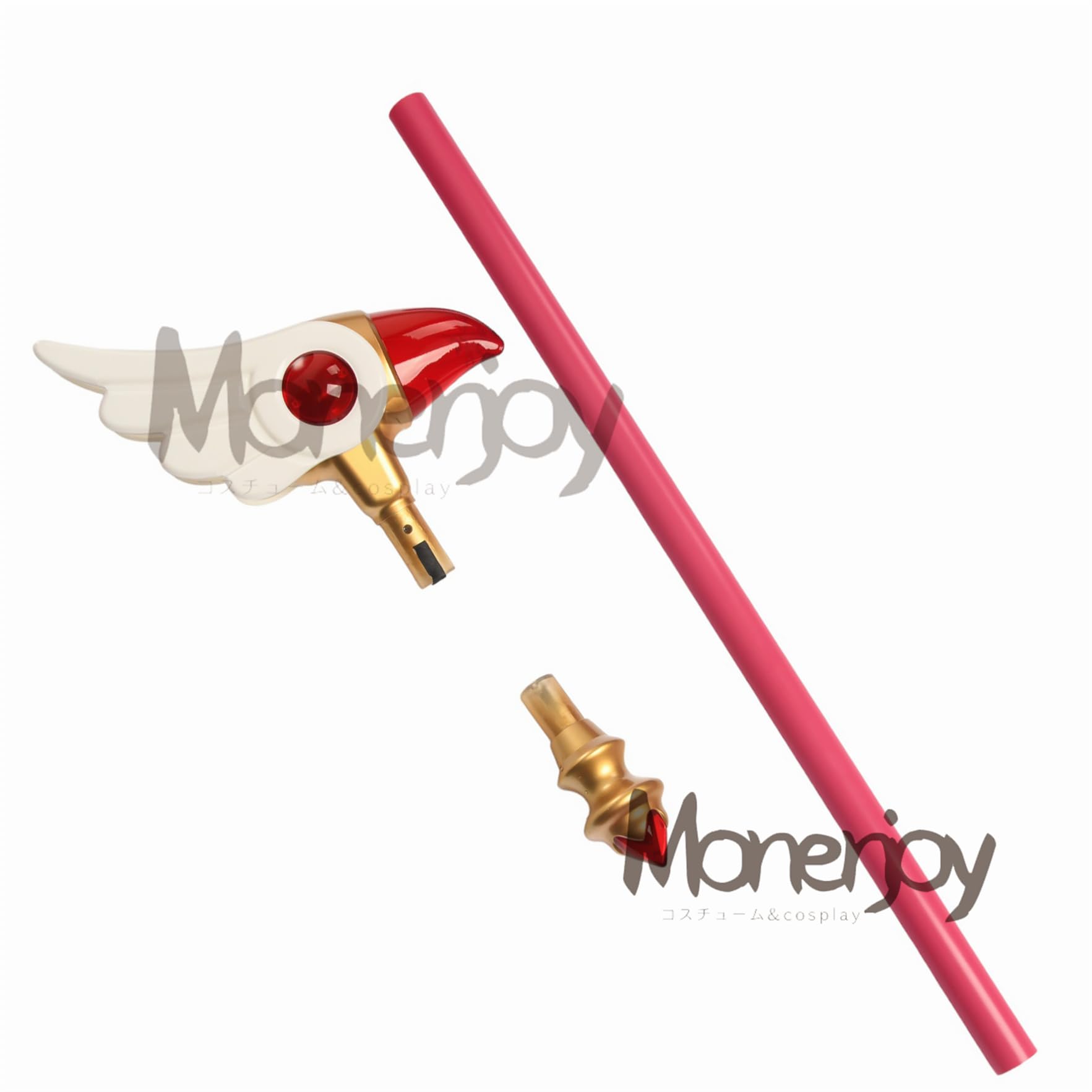 Amazon.co.jp: Monenjoy 魔法の杖 封印の杖 透明感 星の杖 85cm クリア